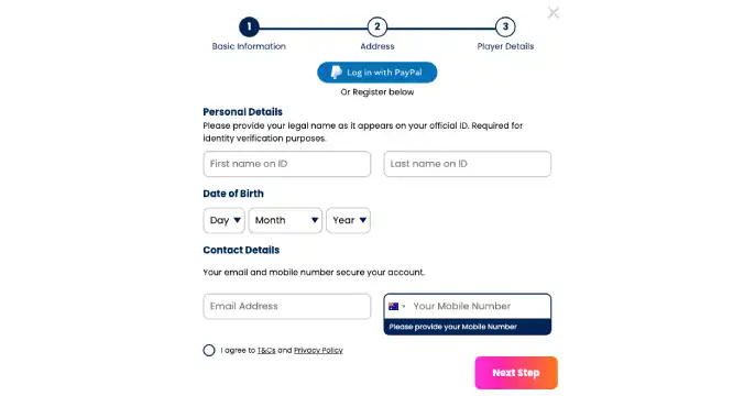 Coconut Casino Registratiebanner